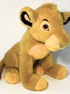 Vintage Disney Store Simba Plush The Lion King Stuffed Animal Toy Sitting 12